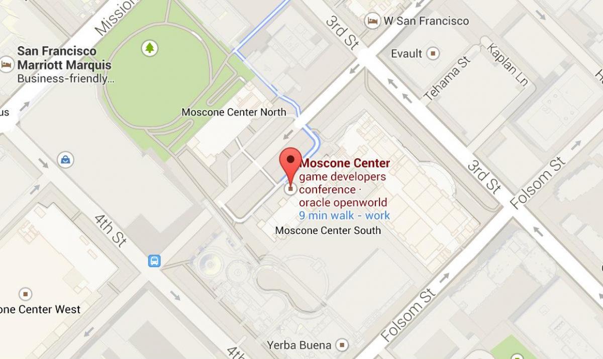 Zemljevid moscone center, San Francisco