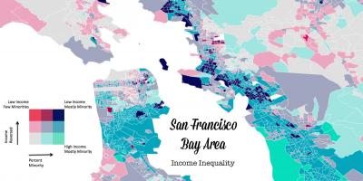 Zemljevid bay area dohodek