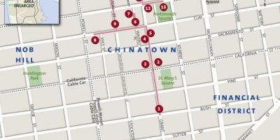 Zemljevid chinatown San Francisco