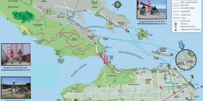 Zemljevid San Francisco bike tour