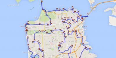Zemljevid San Francisco pokemon