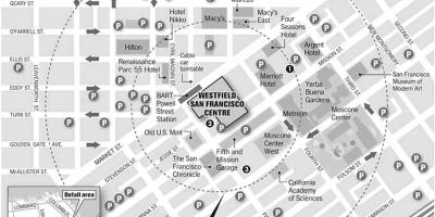 Zemljevid westfield San Francisco