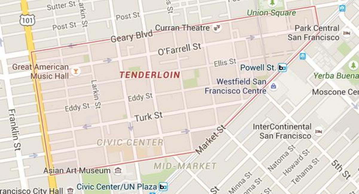 fileja San Francisco zemljevid