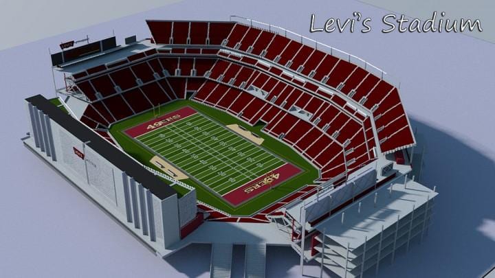 levi ' s stadium 3d zemljevid