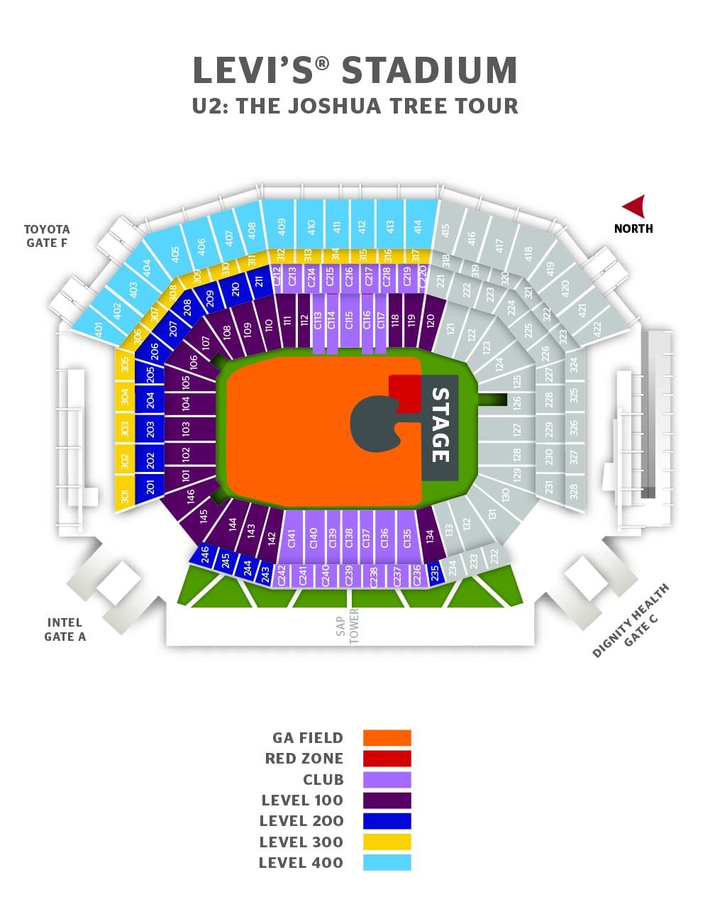 levi ' s stadium suite zemljevid