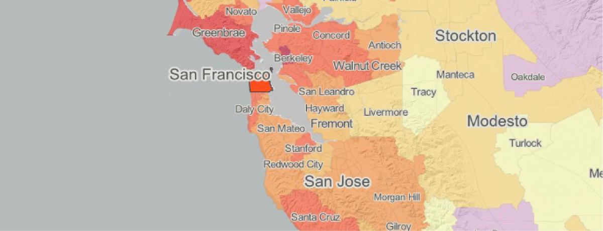 Zemljevid mapp San Francisco