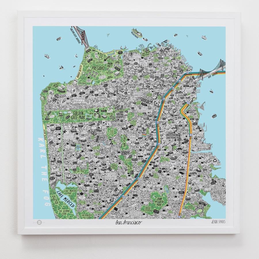 Zemljevid San Francisco art