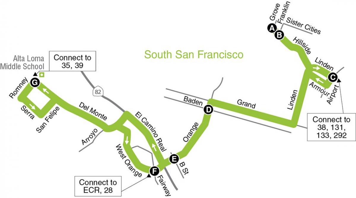 Zemljevid San Francisco osnovne šole