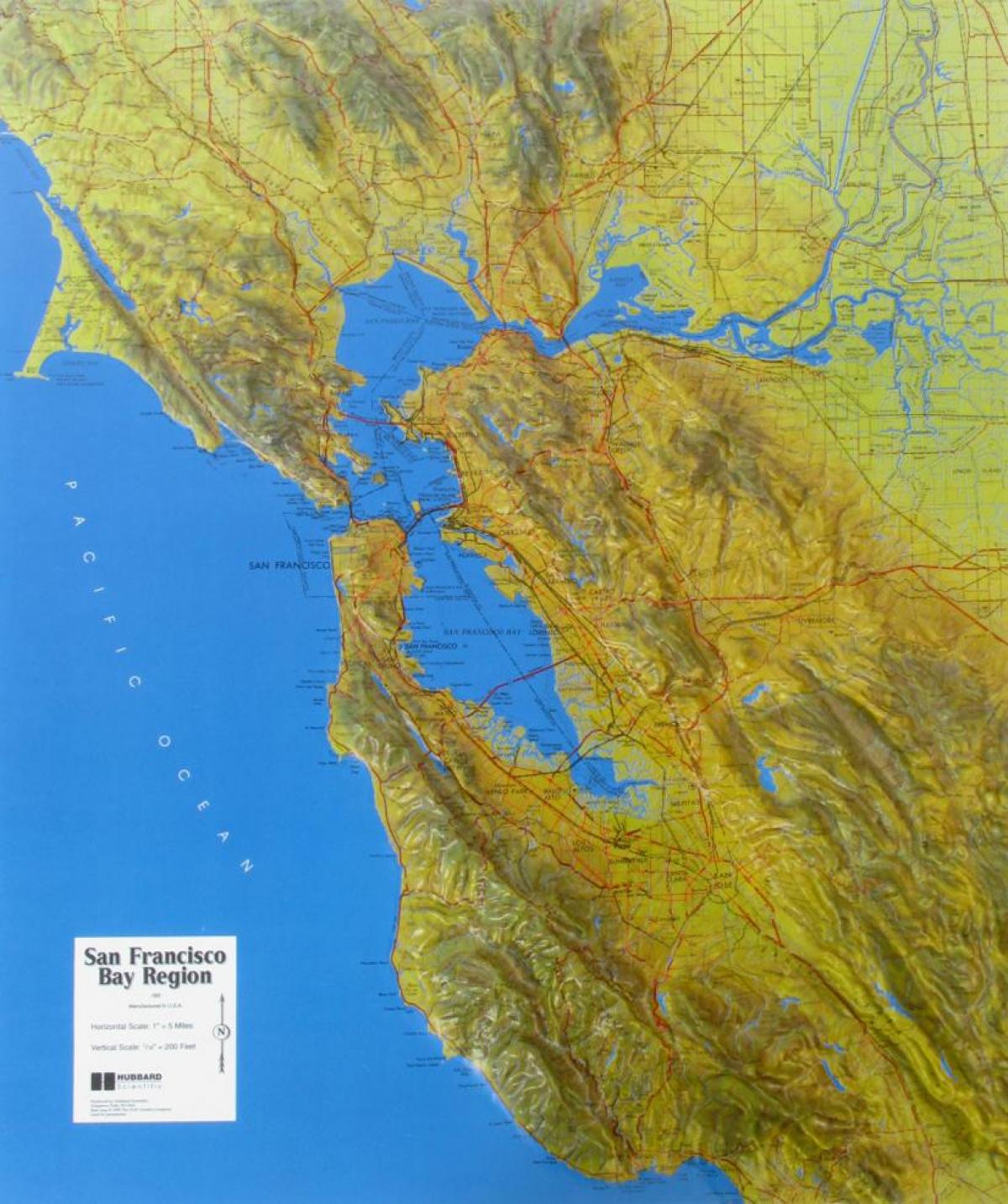 Zemljevid San Francisco olajšave