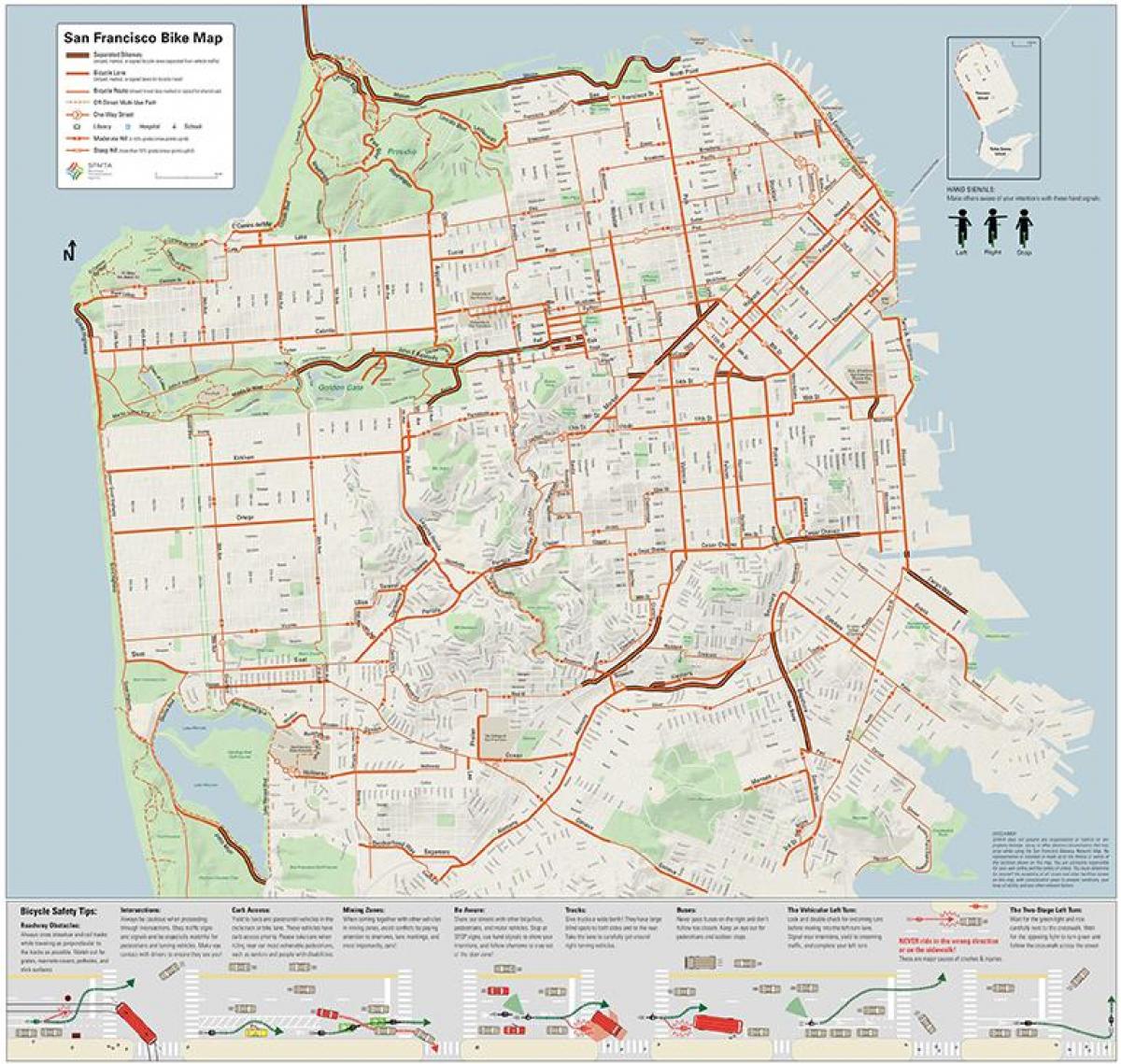 San Francisco kolo zemljevid