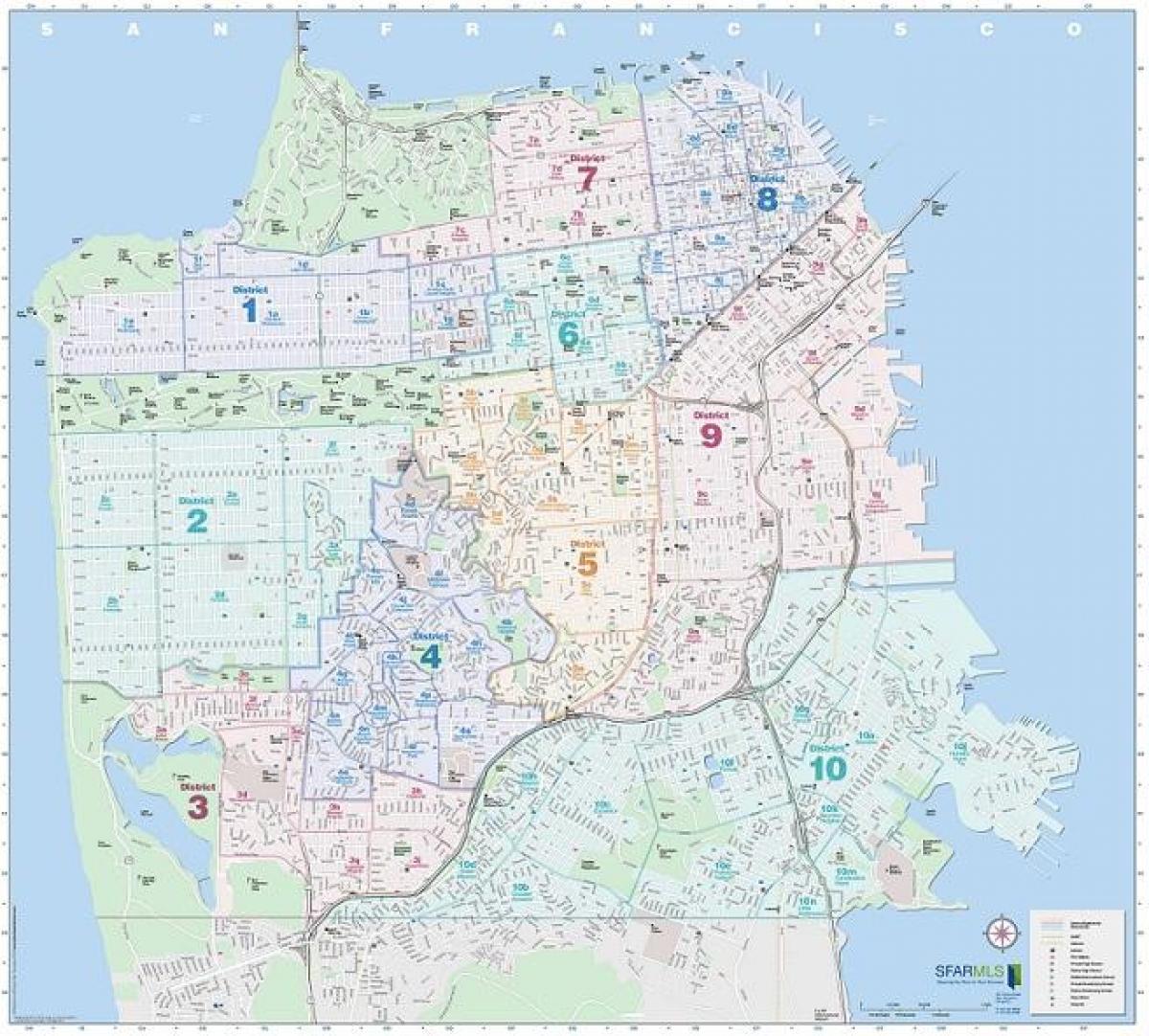 San Francisco mls zemljevid