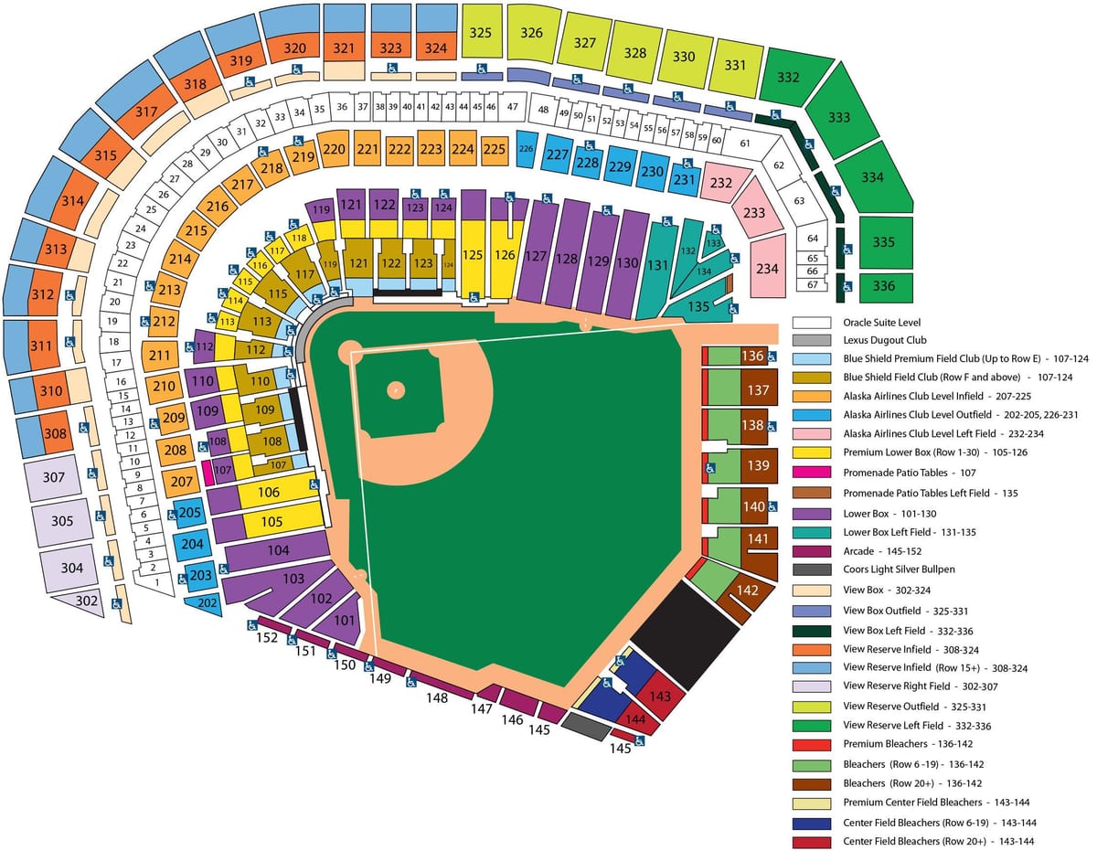 San Francisco giants sedež zemljevid
