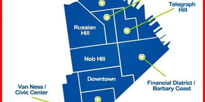 Fileja okrožju San Francisco zemljevid