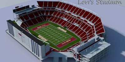 Levi ' s stadium 3d zemljevid