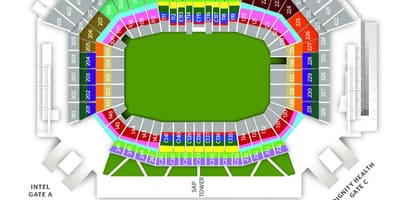 Zemljevid levi ' s stadium vrata