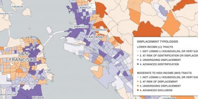 Zemljevid San Francisco gentrification