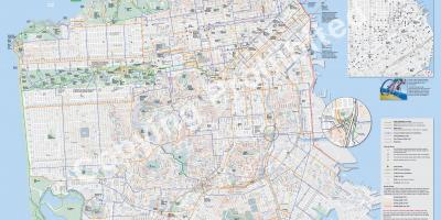 Zemljevid San Francisco kolesa
