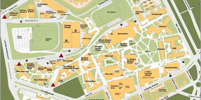 San Francisco state university campus zemljevid